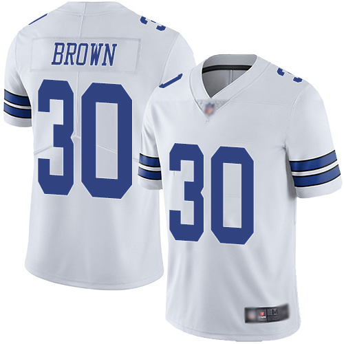 Men Dallas Cowboys Limited White Anthony Brown Road #30 Vapor Untouchable NFL Jersey